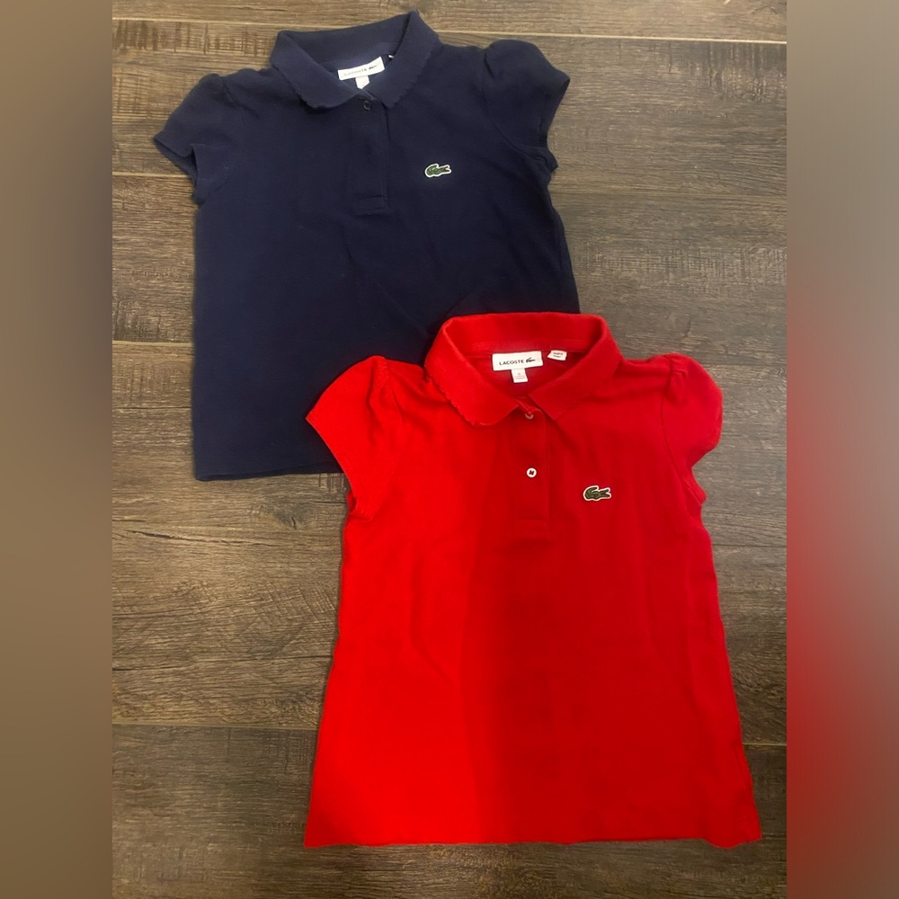 Lacoste girls polos 5T